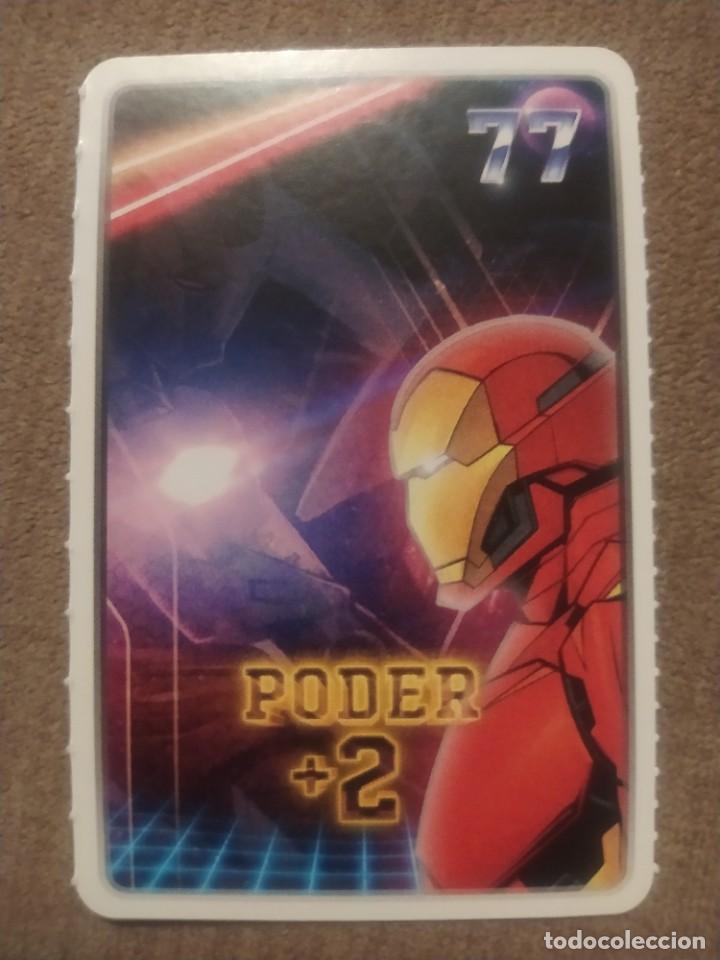 Trading cards: Cromo carta 77 Iron Man Poder +2 Marvel carrefour Descubre tu poder a&ntilde;o 2022 - Foto 1