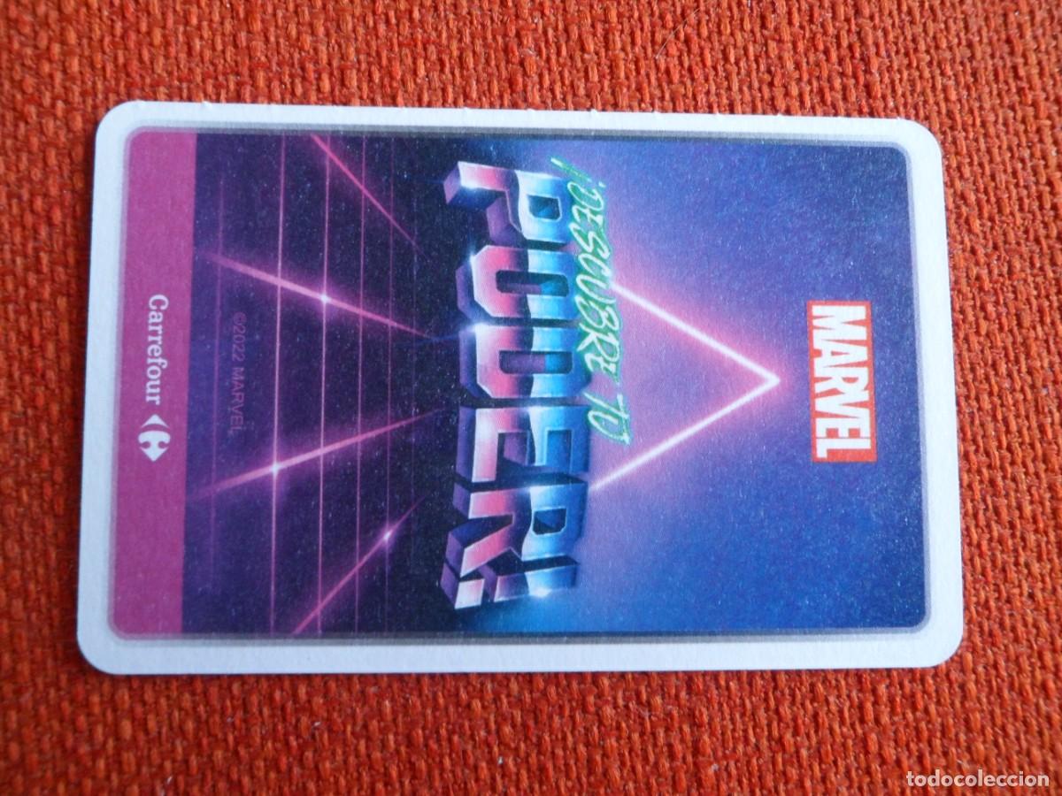 Trading cards: CARTA MARVEL &iexcl;DESCUBRE TU PODER! CARREFOUR. 05. THOR - Foto 2