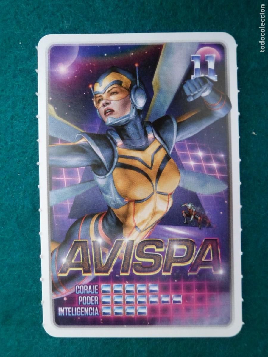 Trading cards: CARTA MARVEL &iexcl;DESCUBRE TU PODER! CARREFOUR. 11. AVISPA - Foto 1