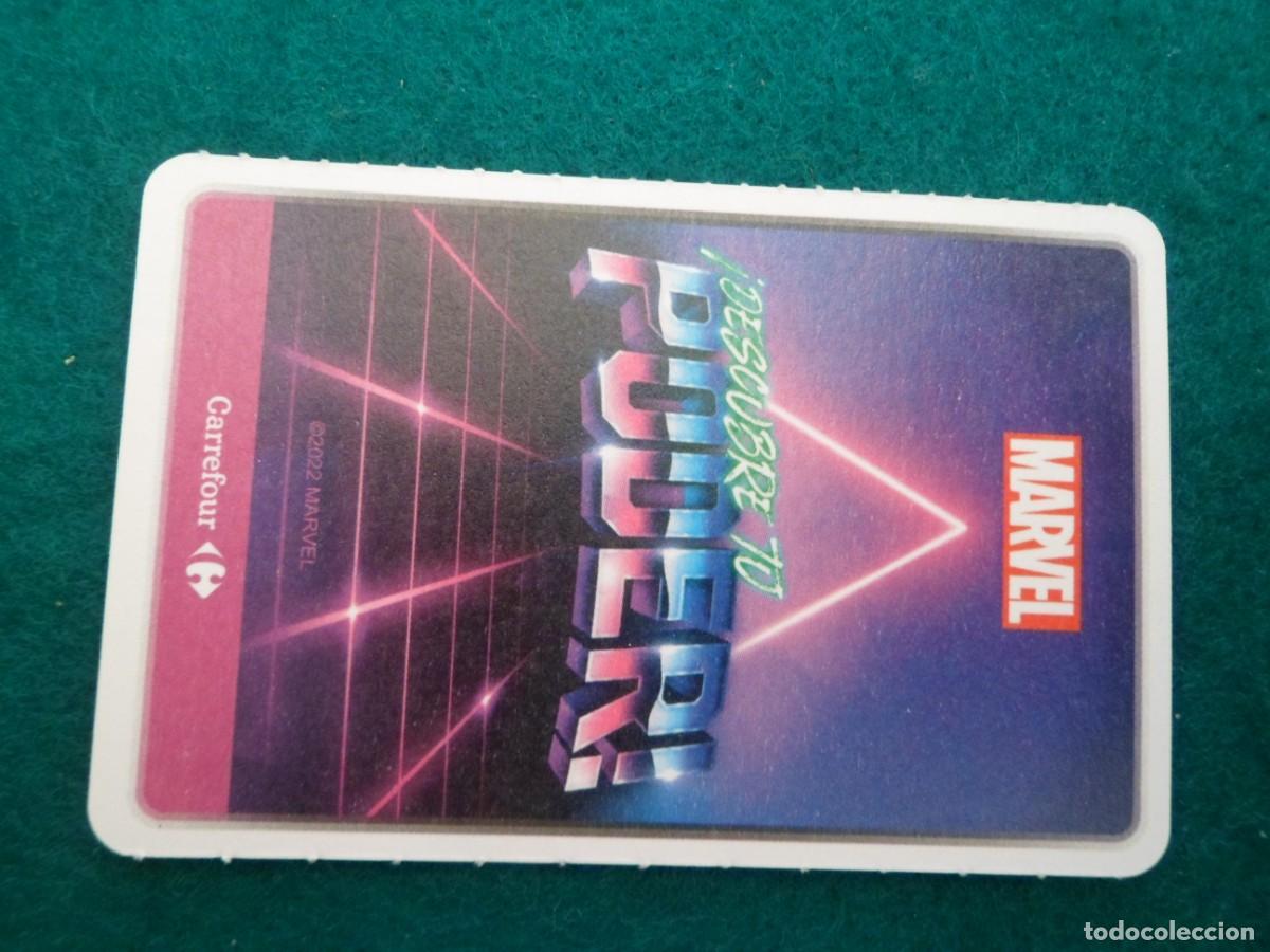 Trading cards: CARTA MARVEL &iexcl;DESCUBRE TU PODER! CARREFOUR. 14. VISION - Foto 2