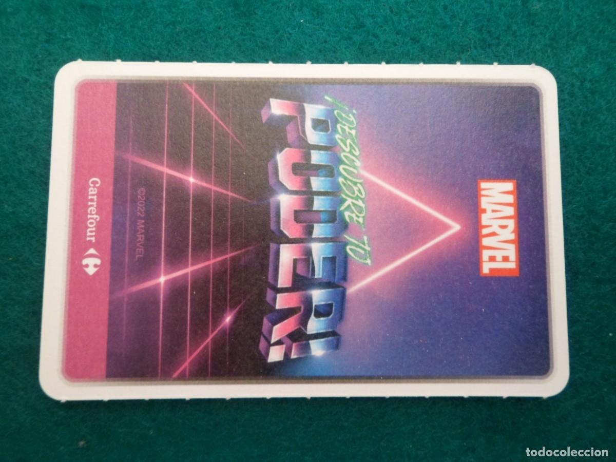 Trading cards: CARTA MARVEL &iexcl;DESCUBRE TU PODER! CARREFOUR. 15. THOR - Foto 2