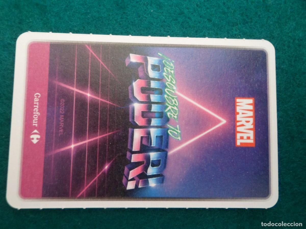 Trading cards: CARTA MARVEL &iexcl;DESCUBRE TU PODER! CARREFOUR. 15. THOR - Foto 2