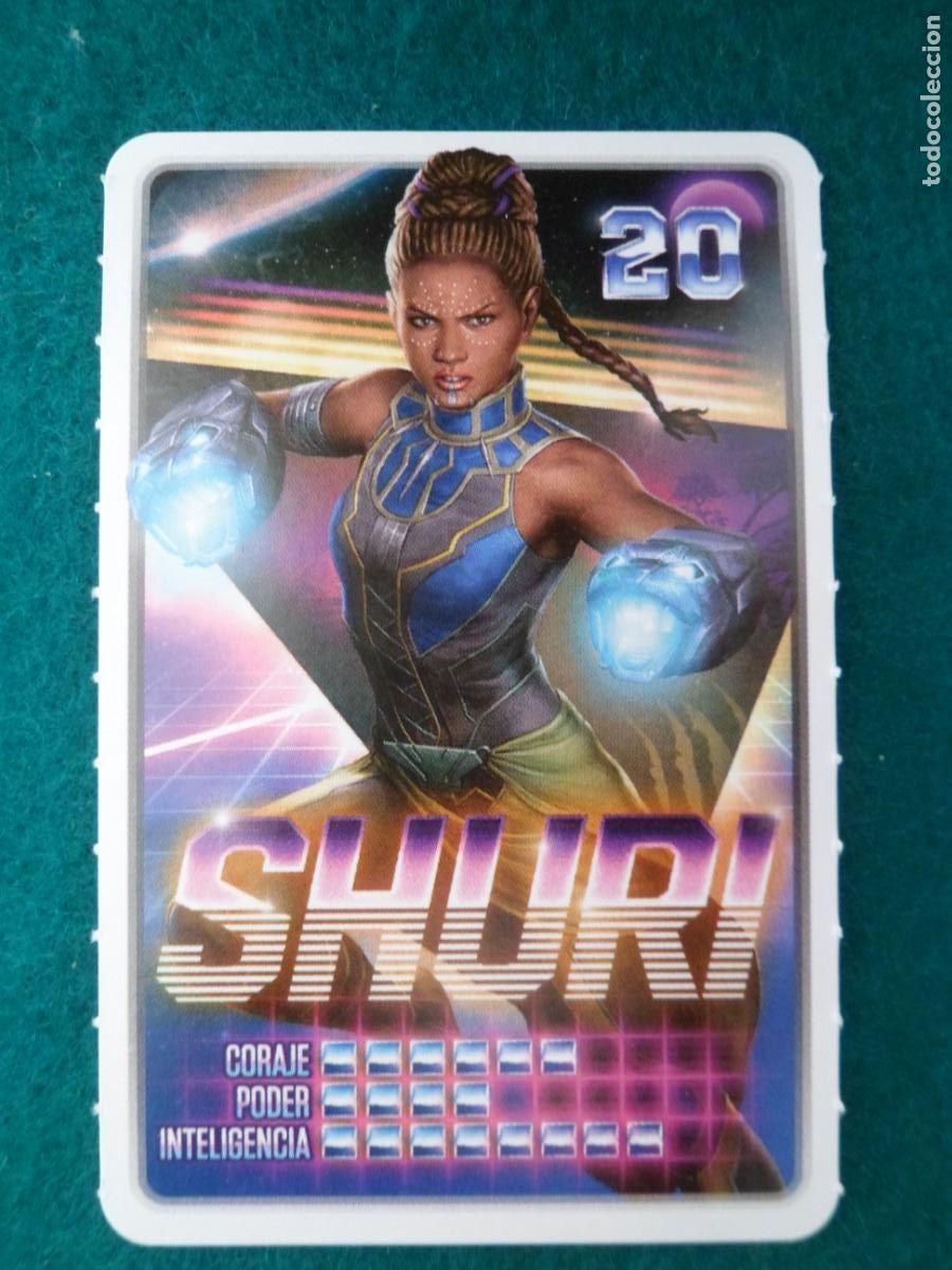 Trading cards: CARTA MARVEL &iexcl;DESCUBRE TU PODER! CARREFOUR. 20. SHURI - Foto 1