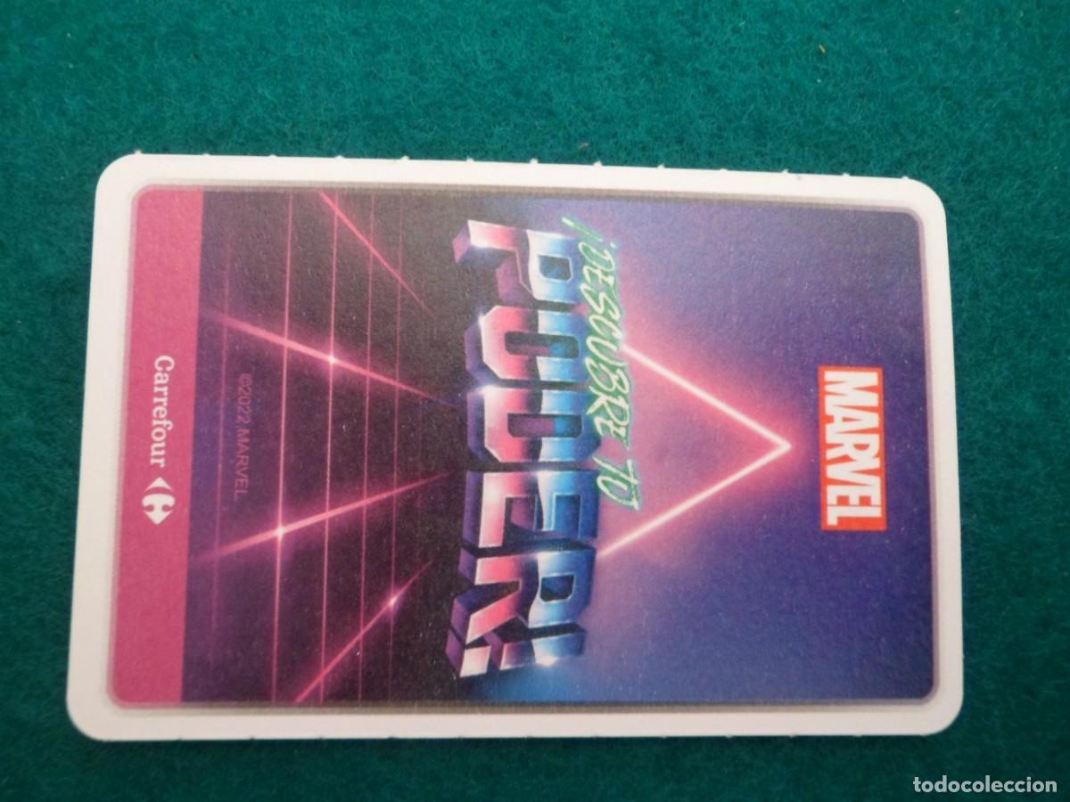 Trading cards: CARTA MARVEL &iexcl;DESCUBRE TU PODER! CARREFOUR. 27. HULK - Foto 2