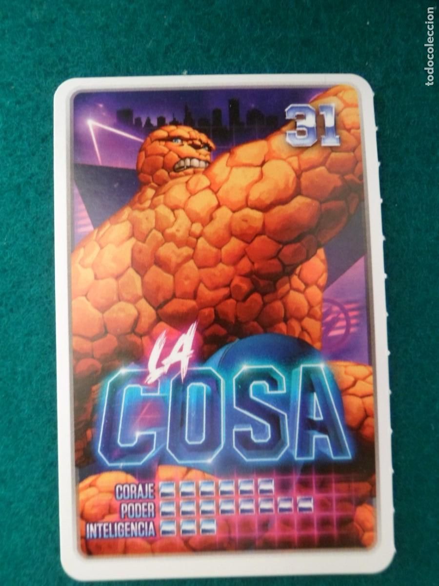 Trading cards: CARTA MARVEL &iexcl;DESCUBRE TU PODER! CARREFOUR. 31. LA COSA - Foto 1