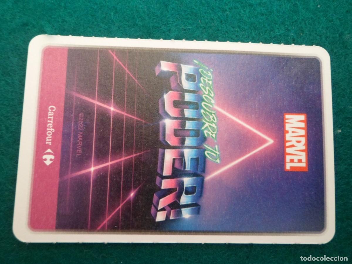 Trading cards: CARTA MARVEL &iexcl;DESCUBRE TU PODER! CARREFOUR. 37. STAR LORD - Foto 2
