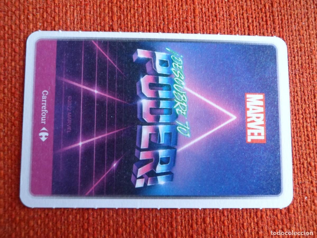Trading cards: CARTA MARVEL &iexcl;DESCUBRE TU PODER! CARREFOUR. 39. ROCKET RACCOON - Foto 2