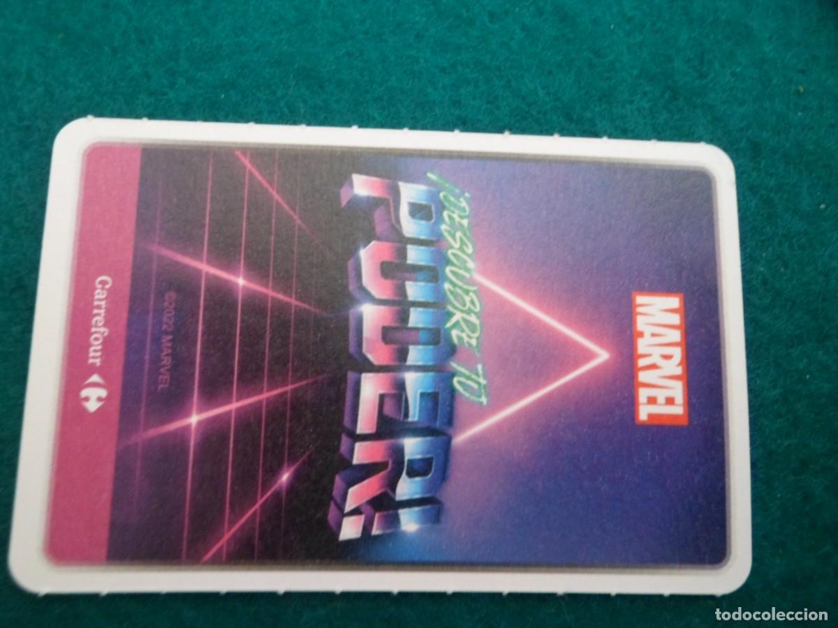 Trading cards: CARTA MARVEL &iexcl;DESCUBRE TU PODER! CARREFOUR. 48. MILES MORALES - Foto 2