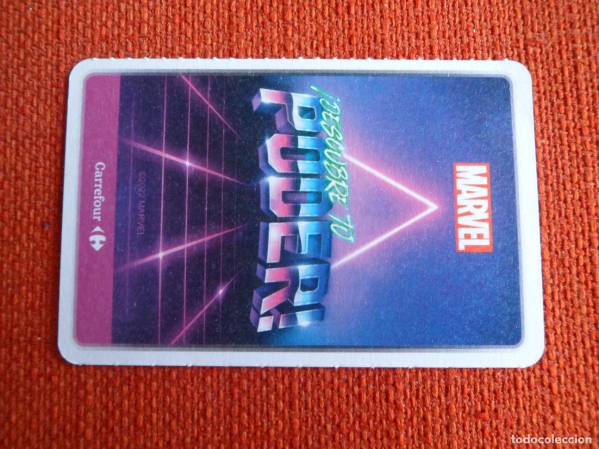Trading cards: CARTA MARVEL &iexcl;DESCUBRE TU PODER! CARREFOUR. 54. SPIDERMAN - Foto 2