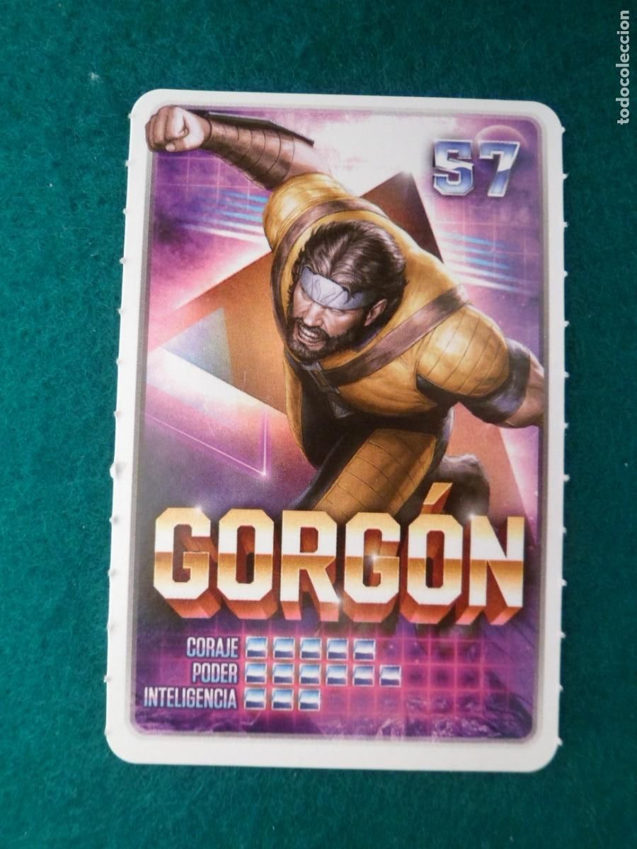 Trading cards: CARTA MARVEL &iexcl;DESCUBRE TU PODER! CARREFOUR. 57. GORG&Oacute;N - Foto 1