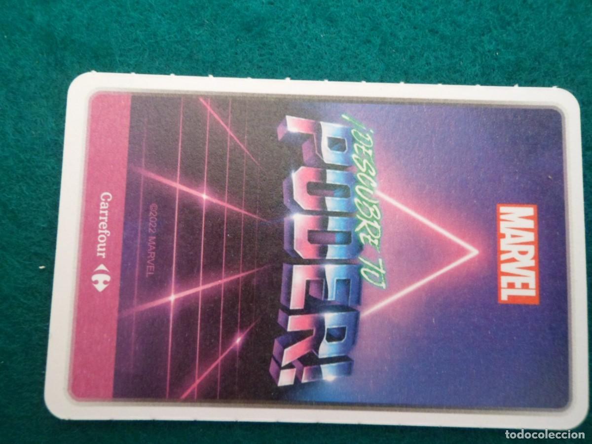 Trading cards: CARTA MARVEL &iexcl;DESCUBRE TU PODER! CARREFOUR. 57. GORG&Oacute;N - Foto 2