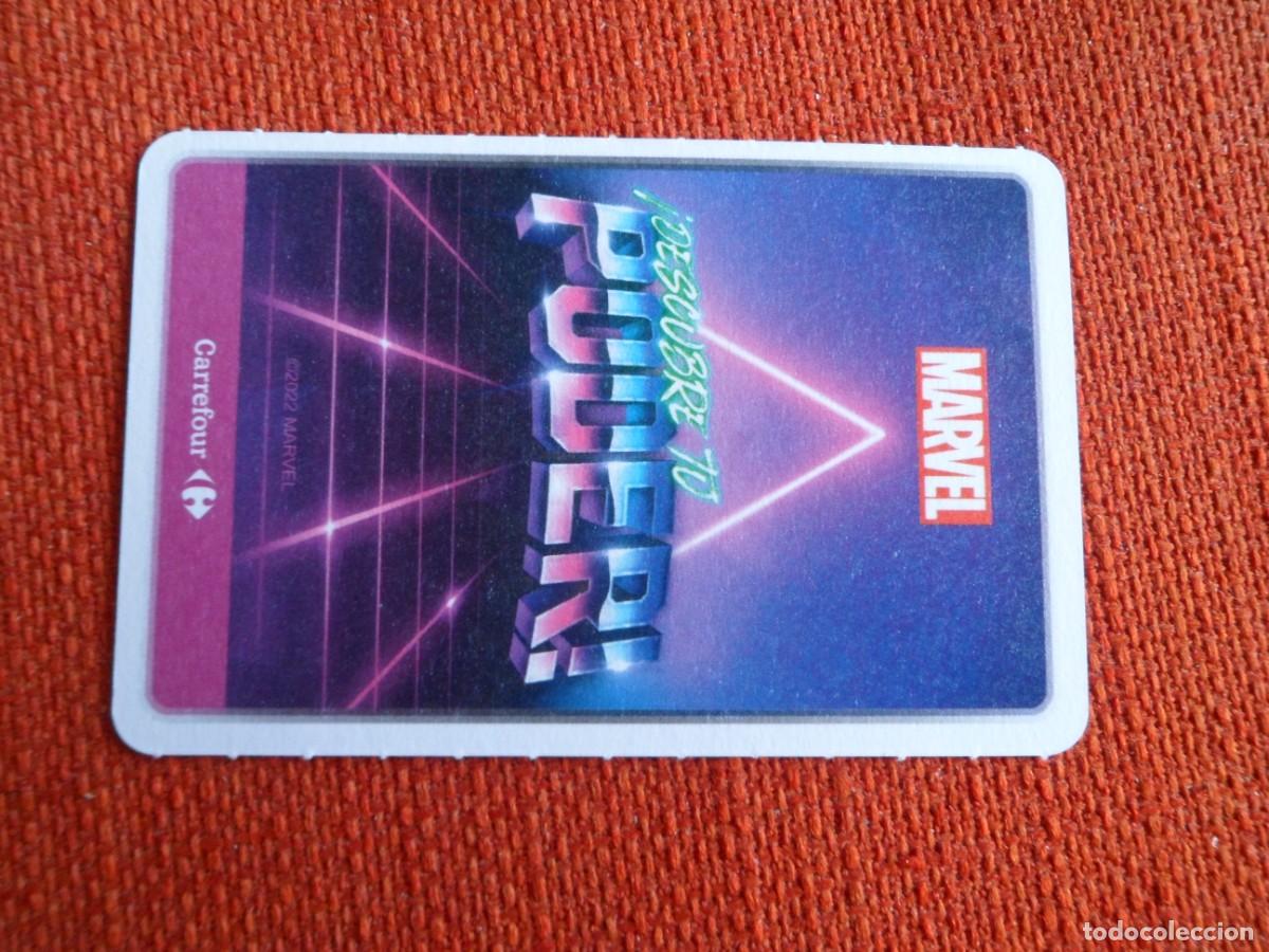 Trading cards: CARTA MARVEL &iexcl;DESCUBRE TU PODER! CARREFOUR. 60. MEDUSA - Foto 2