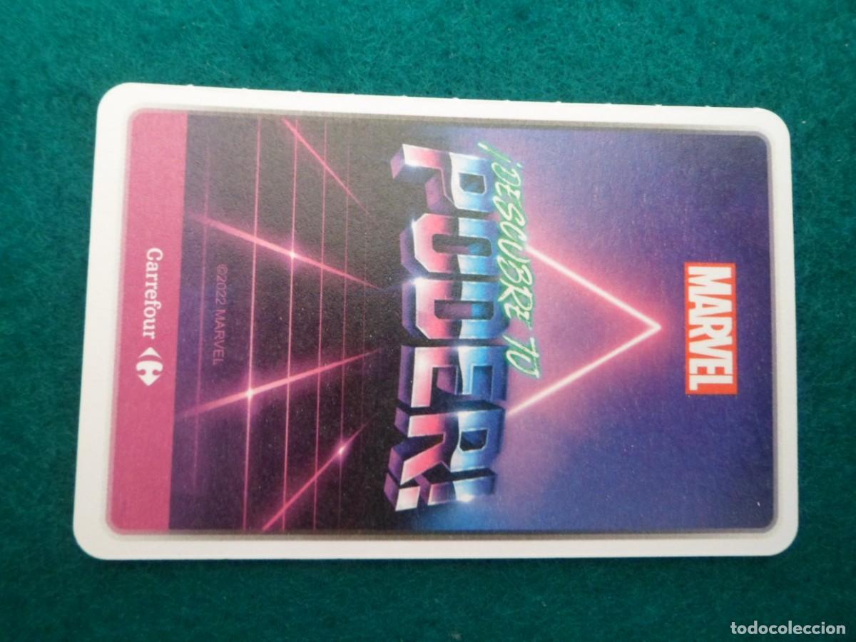 Trading cards: CARTA MARVEL &iexcl;DESCUBRE TU PODER! CARREFOUR. 67. CAPIT&Aacute;N AM&Eacute;RICA. PODER +1 - Foto 2