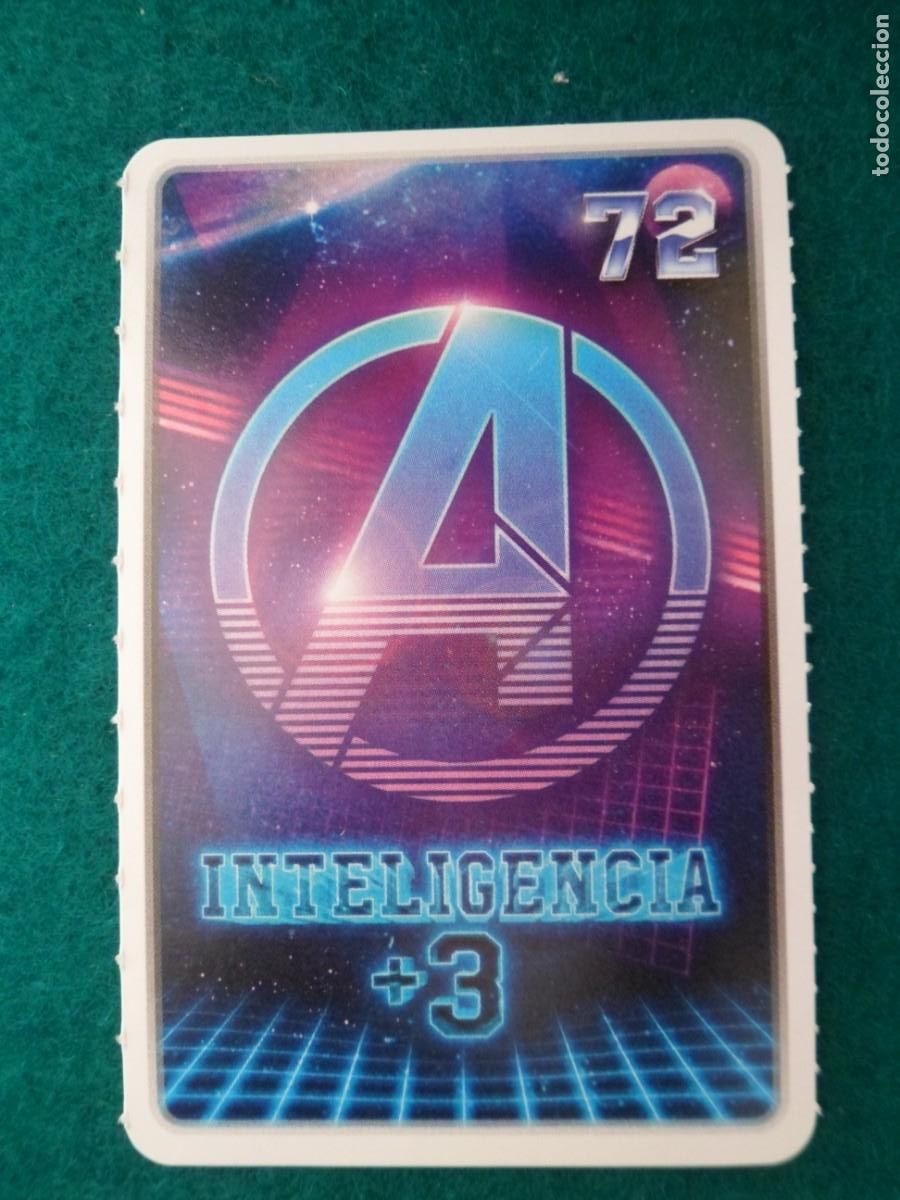 Trading cards: CARTA MARVEL &iexcl;DESCUBRE TU PODER! CARREFOUR. 72. INTELIGENCIA +3 - Foto 1