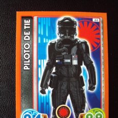 Trading Cards: STAR WARS FORCE ATTAX EXTRA Nº 44 PILOTO DE TIE TRADING CARD BASE TOPPS NUEVA