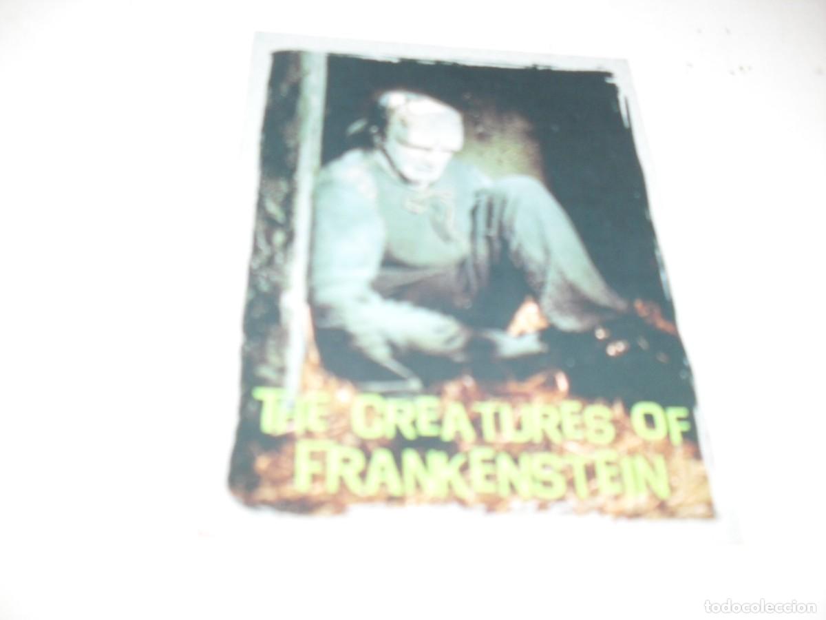 Trading Cards: CROMOS DEDICADOS A LA HAMMER FILMS:N&ordm;77 THE CREATURES OF FRANKENSTEIN .EN INGLES,ARTICULO DIFICIL.