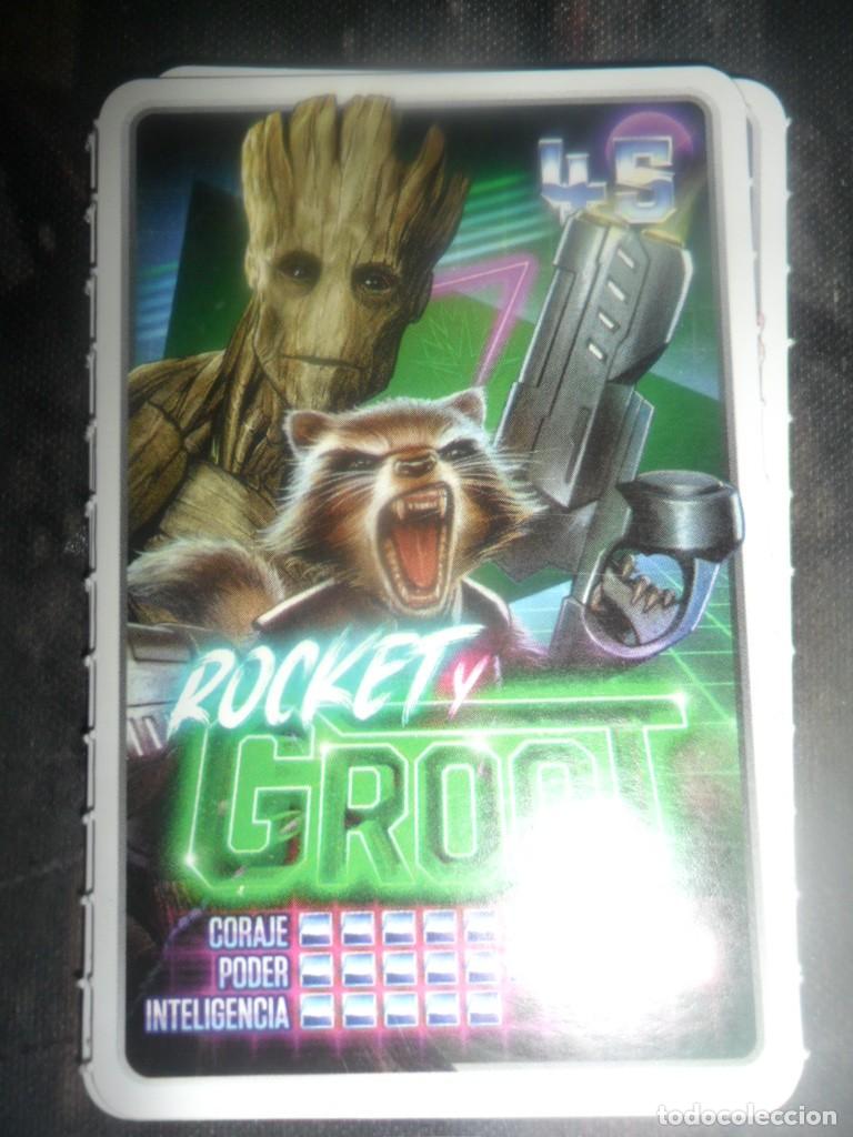 Trading cards: COLECCION CARREFOUR 2022 MARVEL, DESCUBRE TU PODER, N&ordm; 45 ROCKET Y GROOT - Foto 1