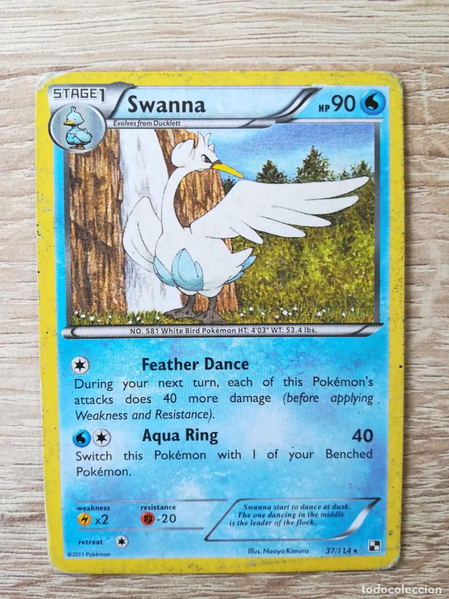 swanna n 581 //stage 1 hp 90 feather dance aqu - Buy Antique trading cards on todocoleccion swanna n 581 //stage 1 hp 90 feather dance aqu - Buy Antique trading cards on todocoleccion