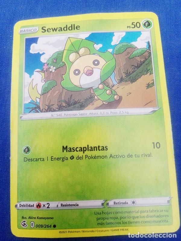 Trading cards: cartas pok&eacute;mon Sewaddle n&ordm; 9 - Foto 1