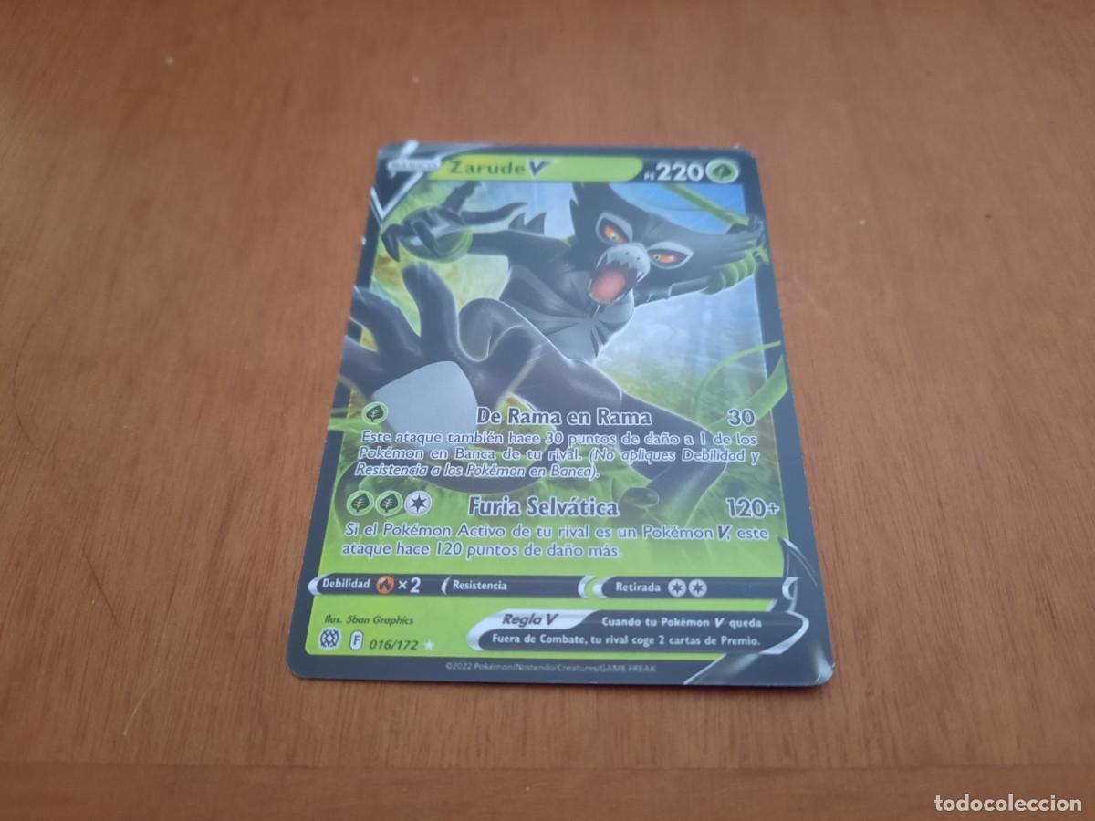 Sammelkarten: 16. ZARUDE V. POKEMON. ESPADA & ESCUDO. RESPLANDOR ASTRAL. CARTA CROMO COMO NUEVA 2022