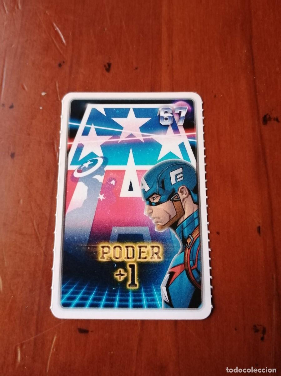 Trading cards: COLECCION CARTAS CROMOS DESCUBRE TU PODER MARVEL CARREFOUR 2022 PROMOCIONAL n&ordm; 67 PODER + 1 - Foto 1