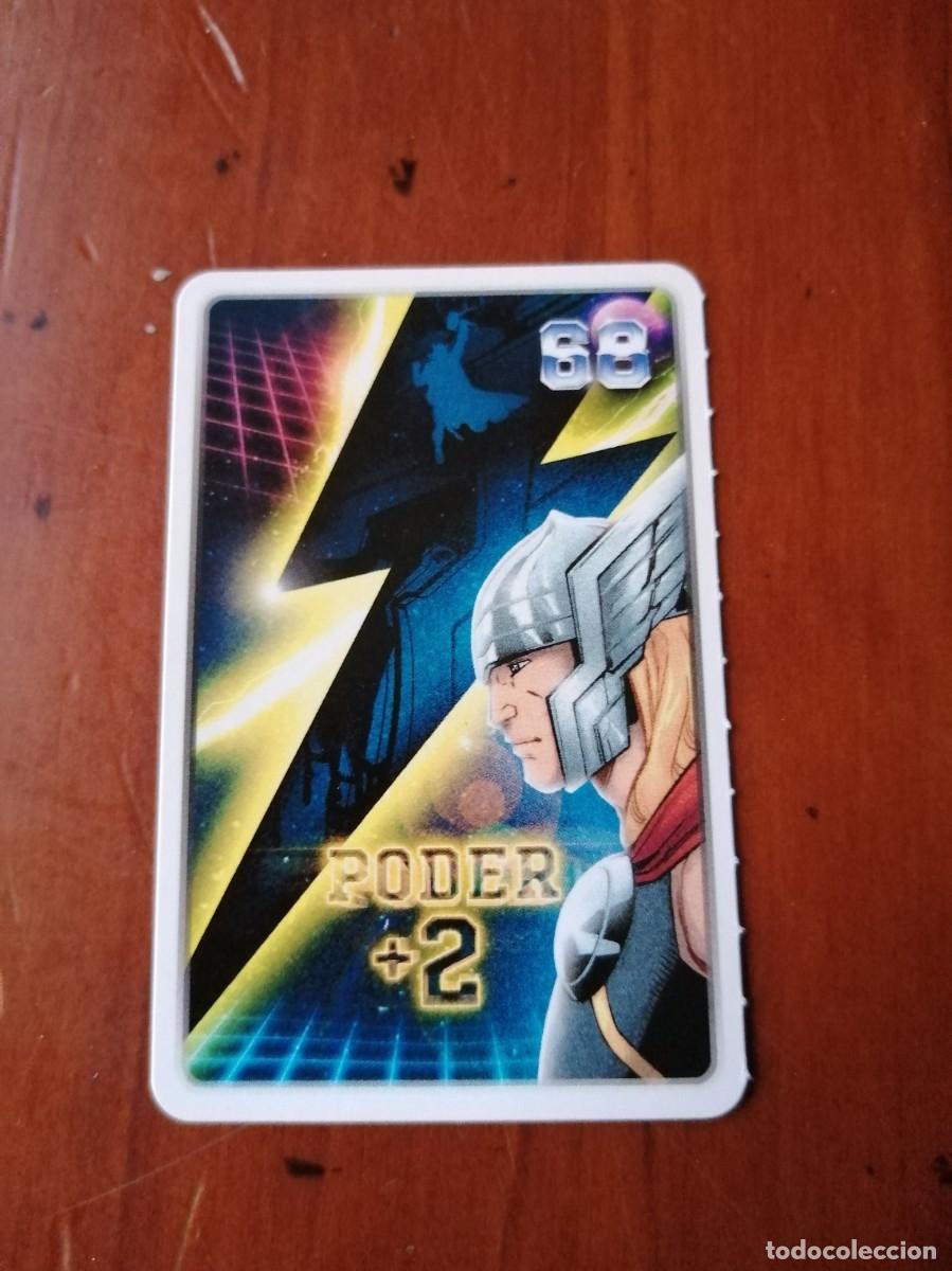 Trading cards: COLECCION CARTAS CROMOS DESCUBRE TU PODER MARVEL CARREFOUR 2022 PROMOCIONAL n&ordm; 68 PODER + 2 - Foto 1