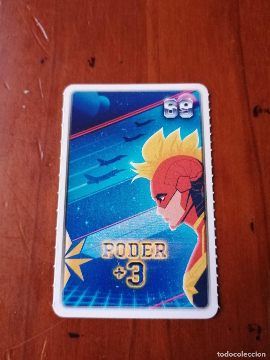 Trading cards: COLECCION CARTAS CROMOS DESCUBRE TU PODER MARVEL CARREFOUR 2022 PROMOCIONAL n&ordm; 69 PODER + 3 - Foto 1