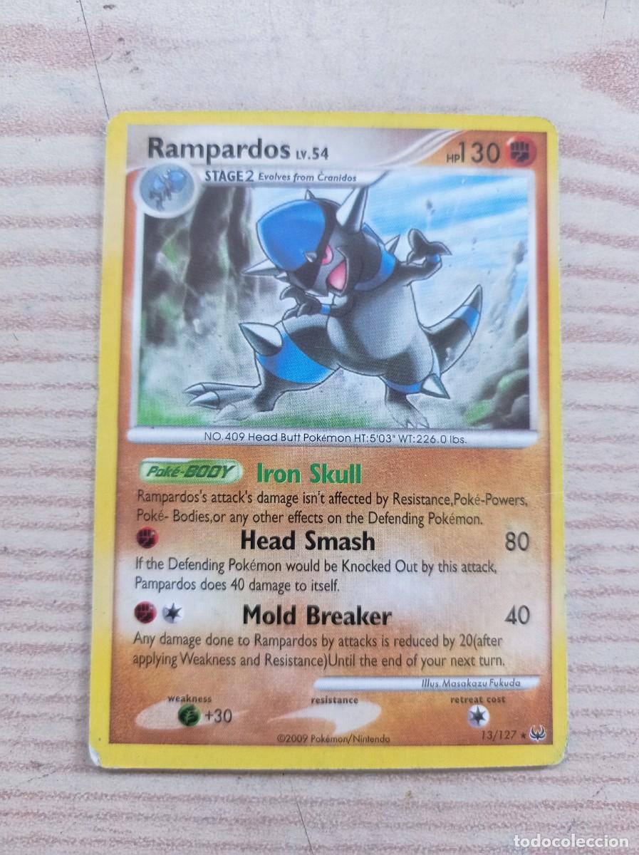 carta trading card pokemon rampardos lv.54 13-1 - Buy Antique trading cards  on todocoleccion