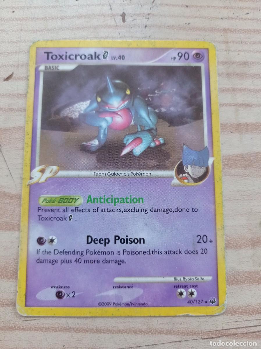 carta trading card pokemon toxicroak lv.40 40-1 - Buy Antique trading cards on todocoleccion carta trading card pokemon toxicroak lv.40 40-1 - Buy Antique trading cards on todocoleccion