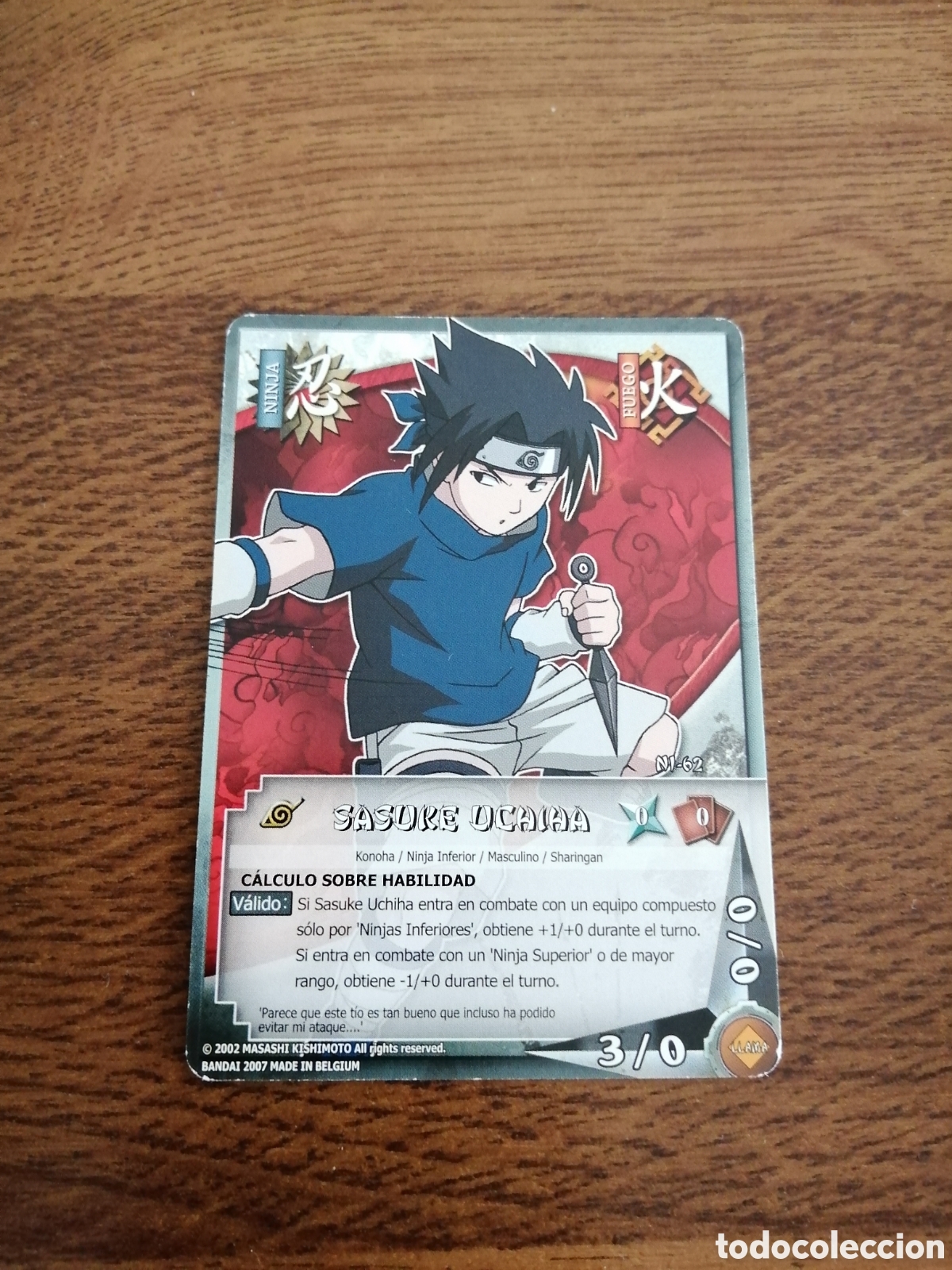 sasuke uchiha naruto shippuden ninja-622 jcc ju - Buy Antique trading cards  on todocoleccion