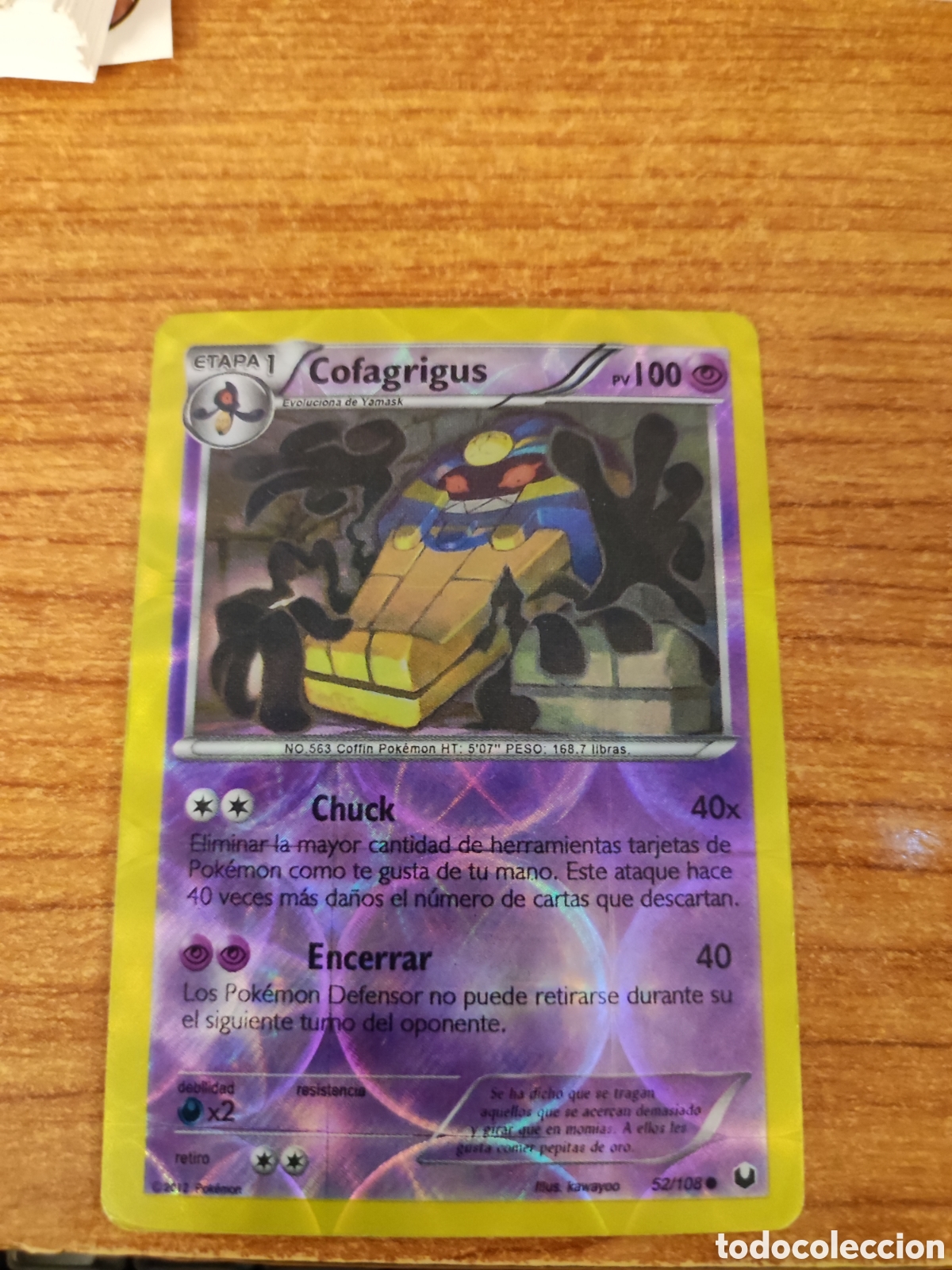 cofagrigus pokemon card value Amazon.com: Pokemon - Cofagrigus ex 224/182 - Paradox Rift - Full Art -  Ultra Rare main image 1