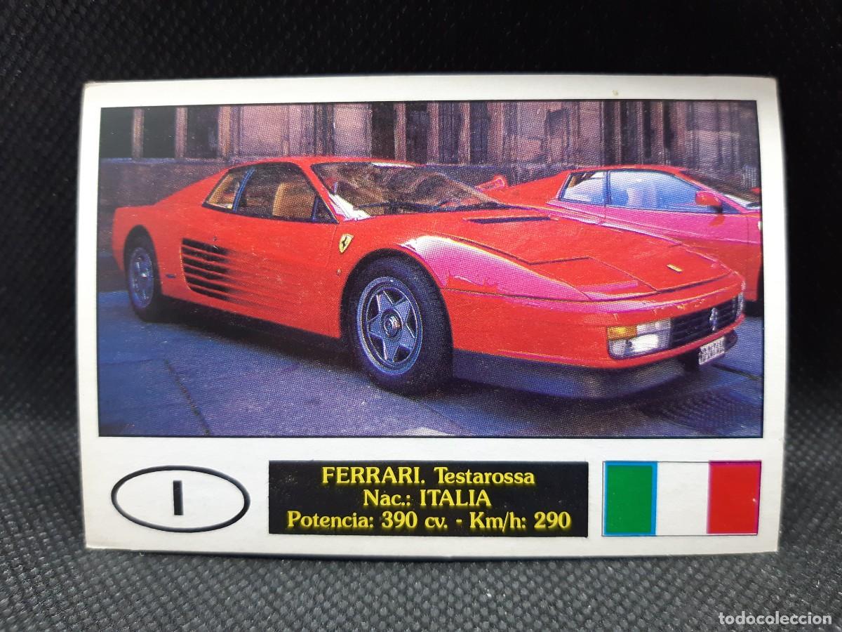 Trading cards: COMICROMO AUTOCOLOR - N&ordm; 48 FERRARI TESTAROSSA