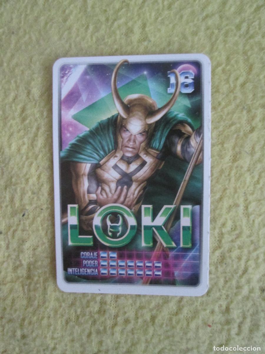 Trading cards: CARREFOUR 2022 - MARVEL DESCUBRE TU PODER - N&ordm; 16 - LOKI - Foto 1