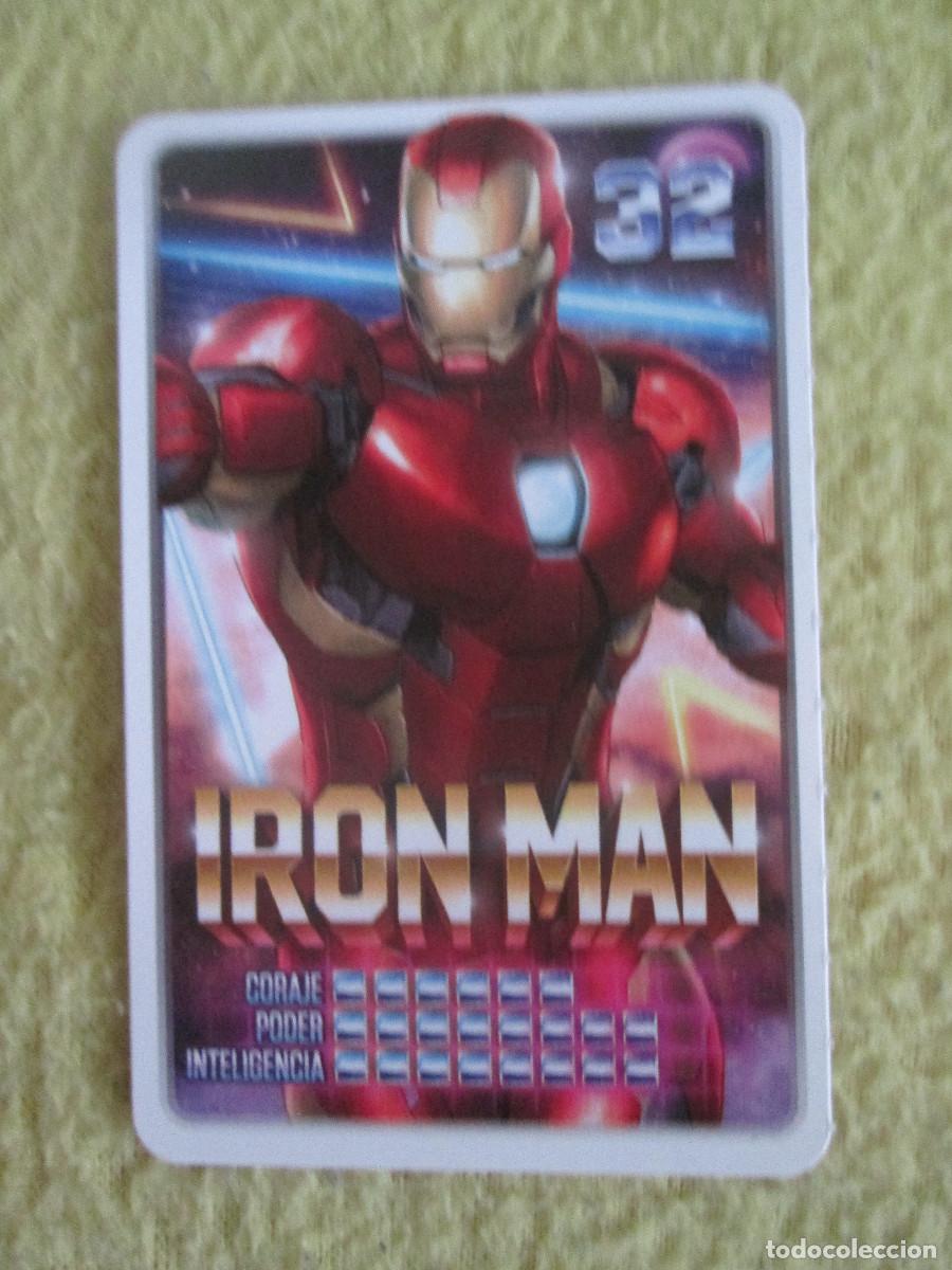 Trading cards: CARREFOUR 2022 - MARVEL DESCUBRE TU PODER - N&ordm; 32 - IRON MAN - Foto 1