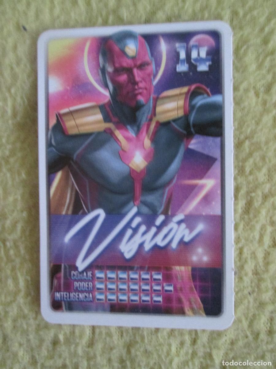 Trading cards: CARREFOUR 2022 - MARVEL DESCUBRE TU PODER - N&ordm; 14 - VISION - Foto 1