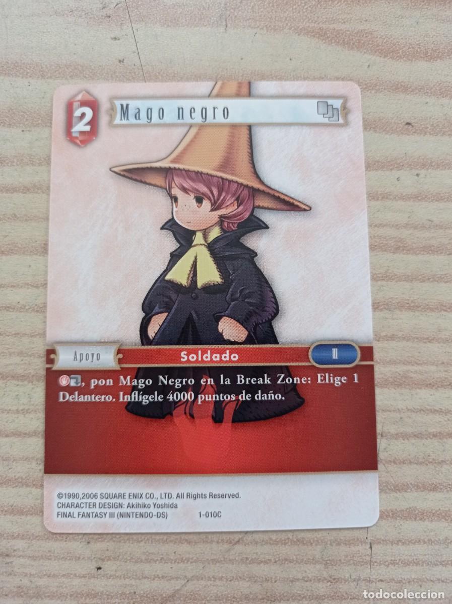 Trading Cards: Carta Trading Card Mago Negro - Final Fantasy III (Nintendo-DS) 1-010C