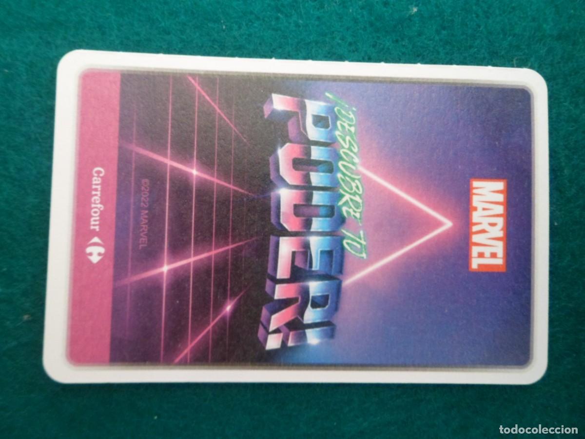 Trading cards: CARTA MARVEL &iexcl;DESCUBRE TU PODER! CARREFOUR. 19. BLACK PANTHER - Foto 2