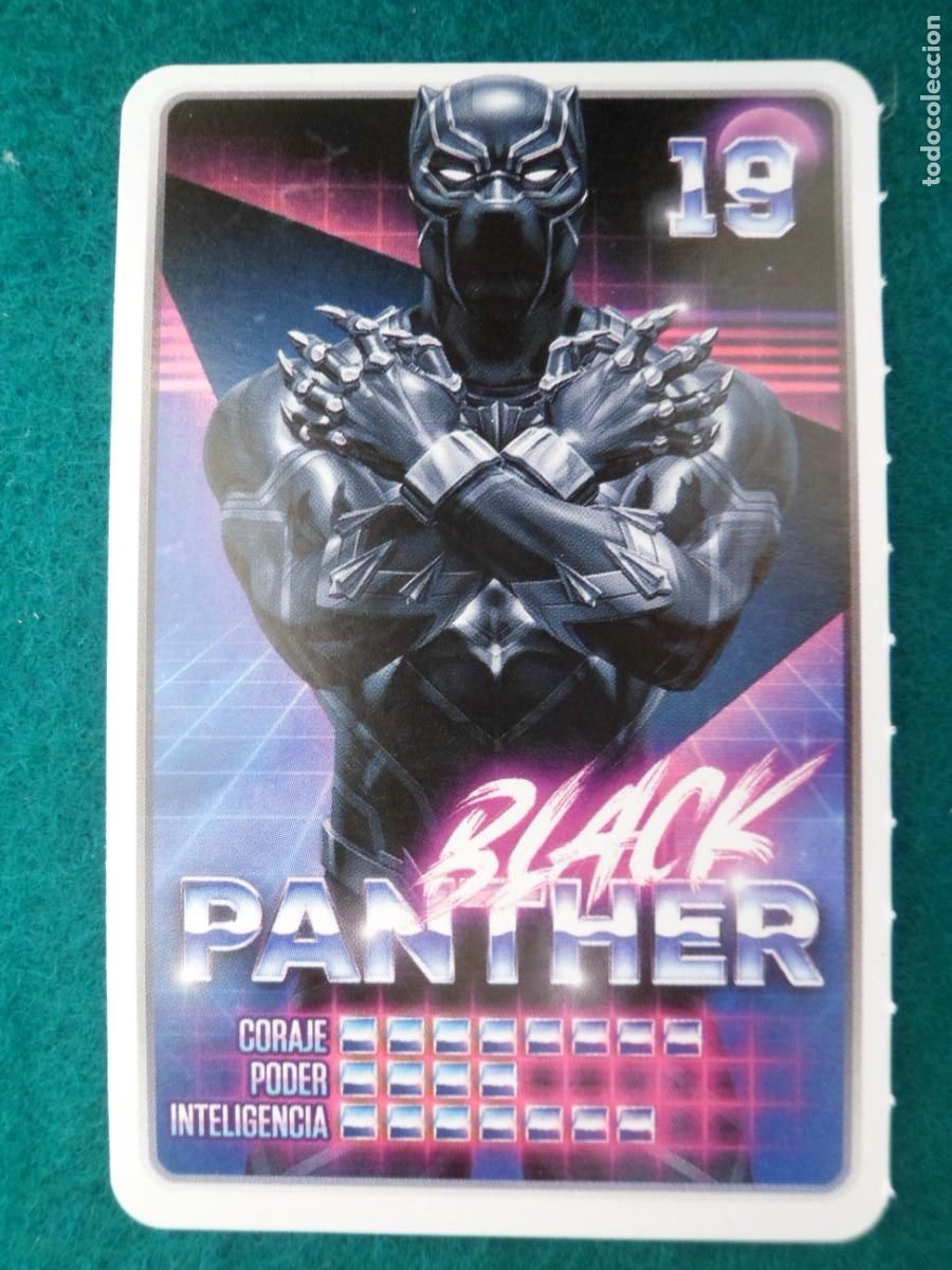 Trading cards: CARTA MARVEL &iexcl;DESCUBRE TU PODER! CARREFOUR. 19. BLACK PANTHER - Foto 1