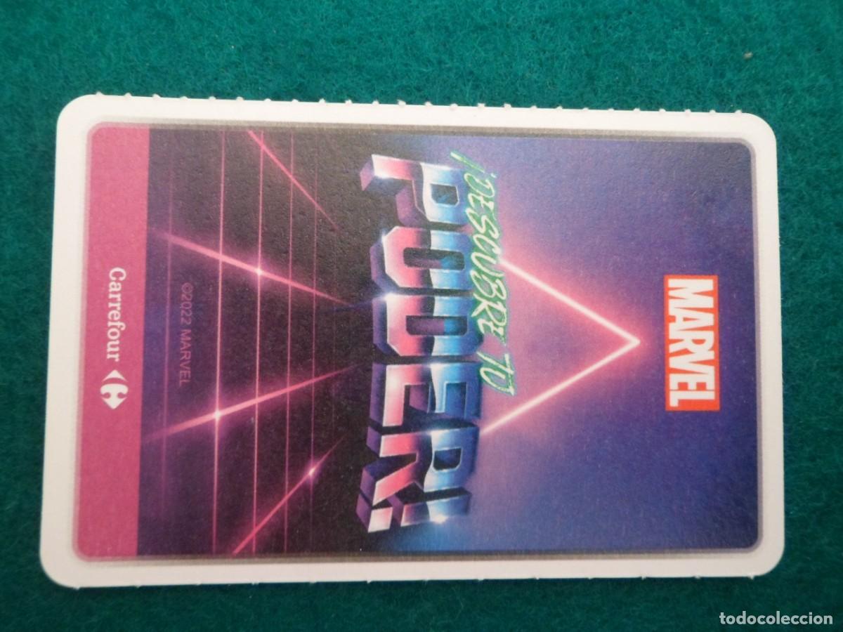 Trading cards: CARTA MARVEL &iexcl;DESCUBRE TU PODER! CARREFOUR. 52. VENOM - Foto 2