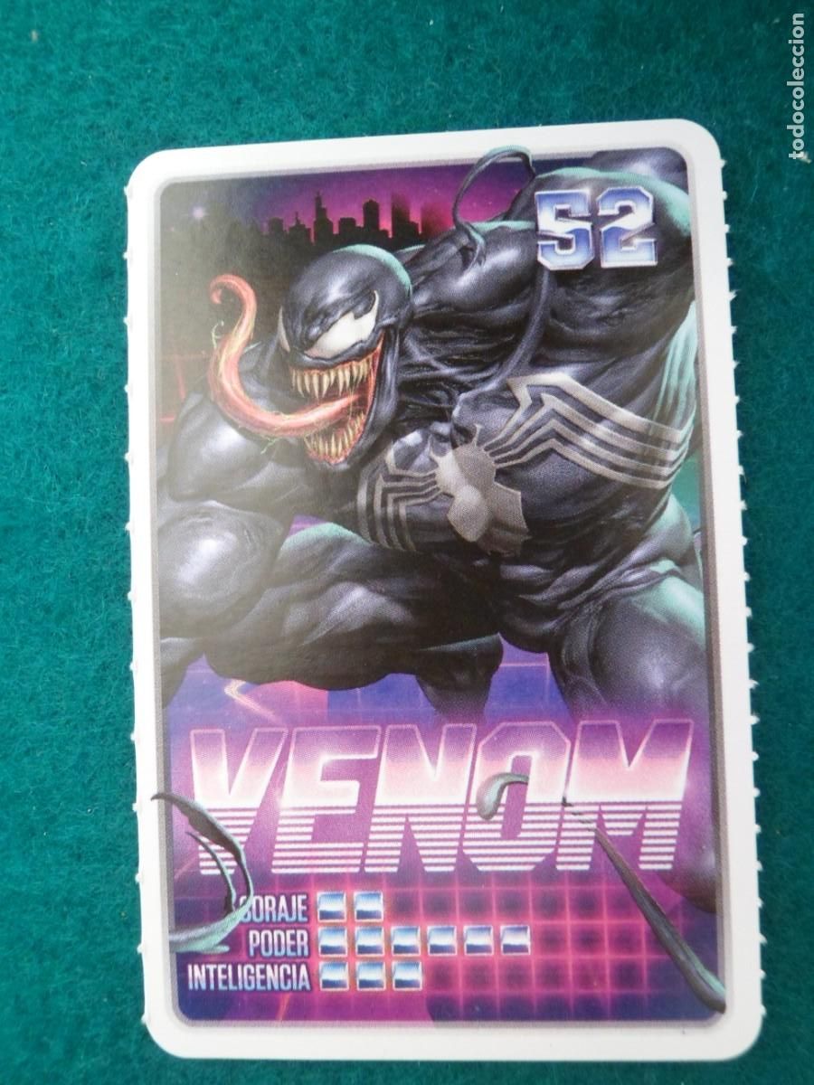 Trading cards: CARTA MARVEL &iexcl;DESCUBRE TU PODER! CARREFOUR. 52. VENOM - Foto 1