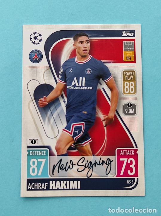 International Clubs Achraf Hakimi Signed Trading Cards