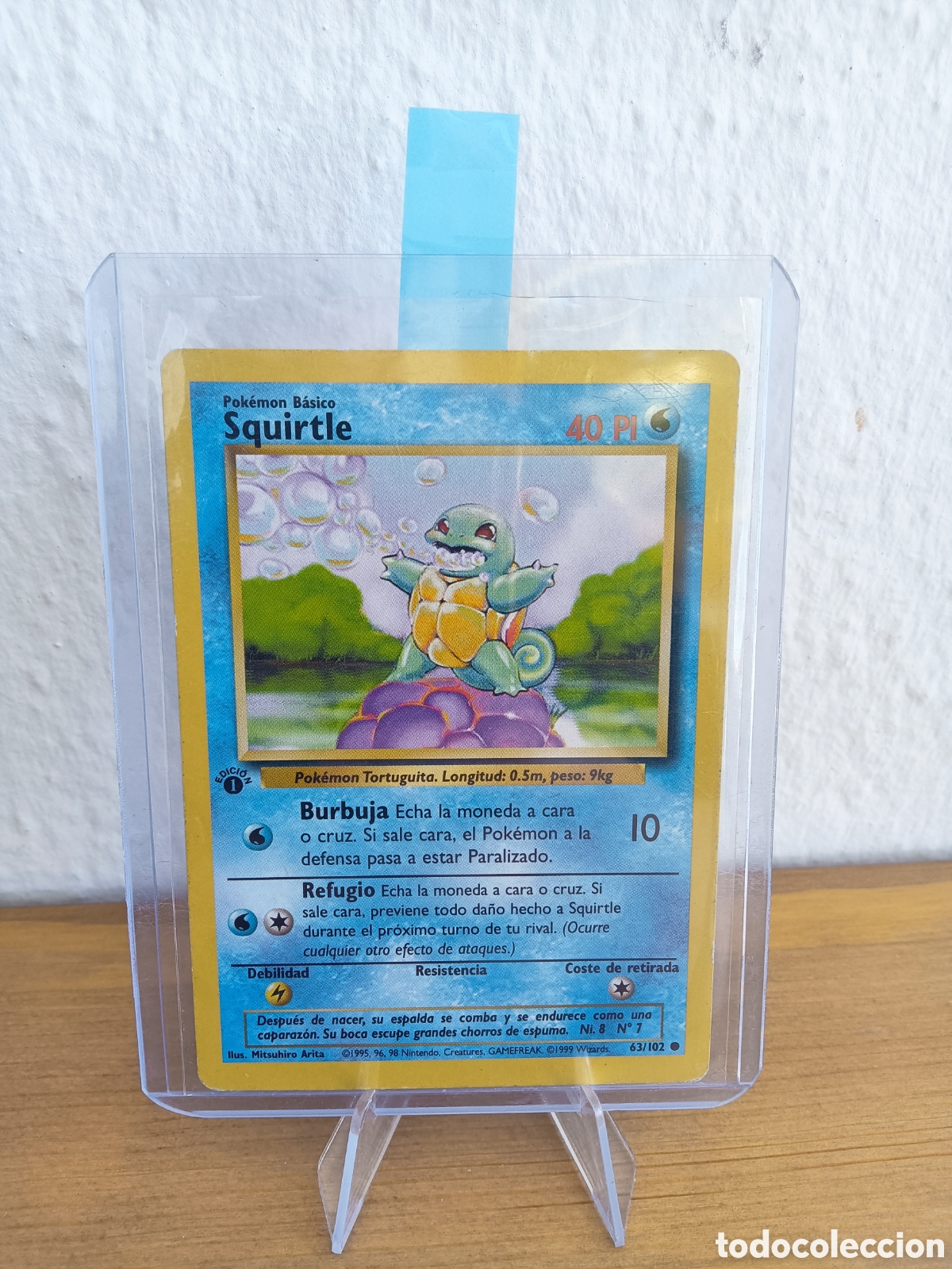 Trading Cards: Carta Pok&eacute;mon Squirtle Base Set 1&ordf; Edici&oacute;n