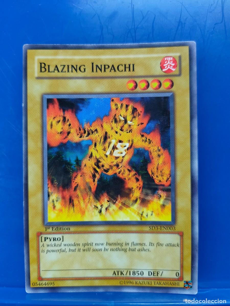 yu-gi-oh - blazing inpachi, 1 edicin - Buy Antique trading cards on  todocoleccion