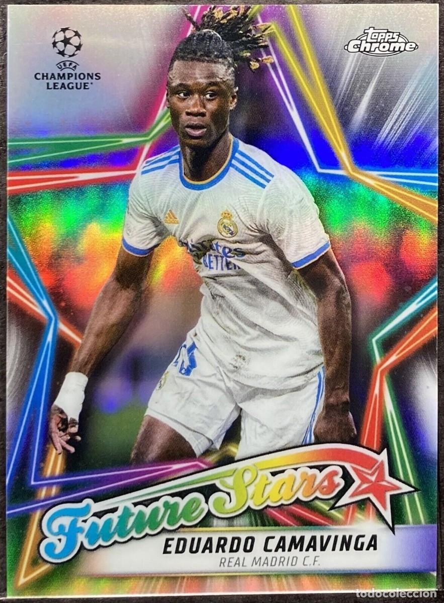 Topps Chrome Future Stars 2022 Eduardo Camavinga Real Madrid UEFA CL Holo  Refractor