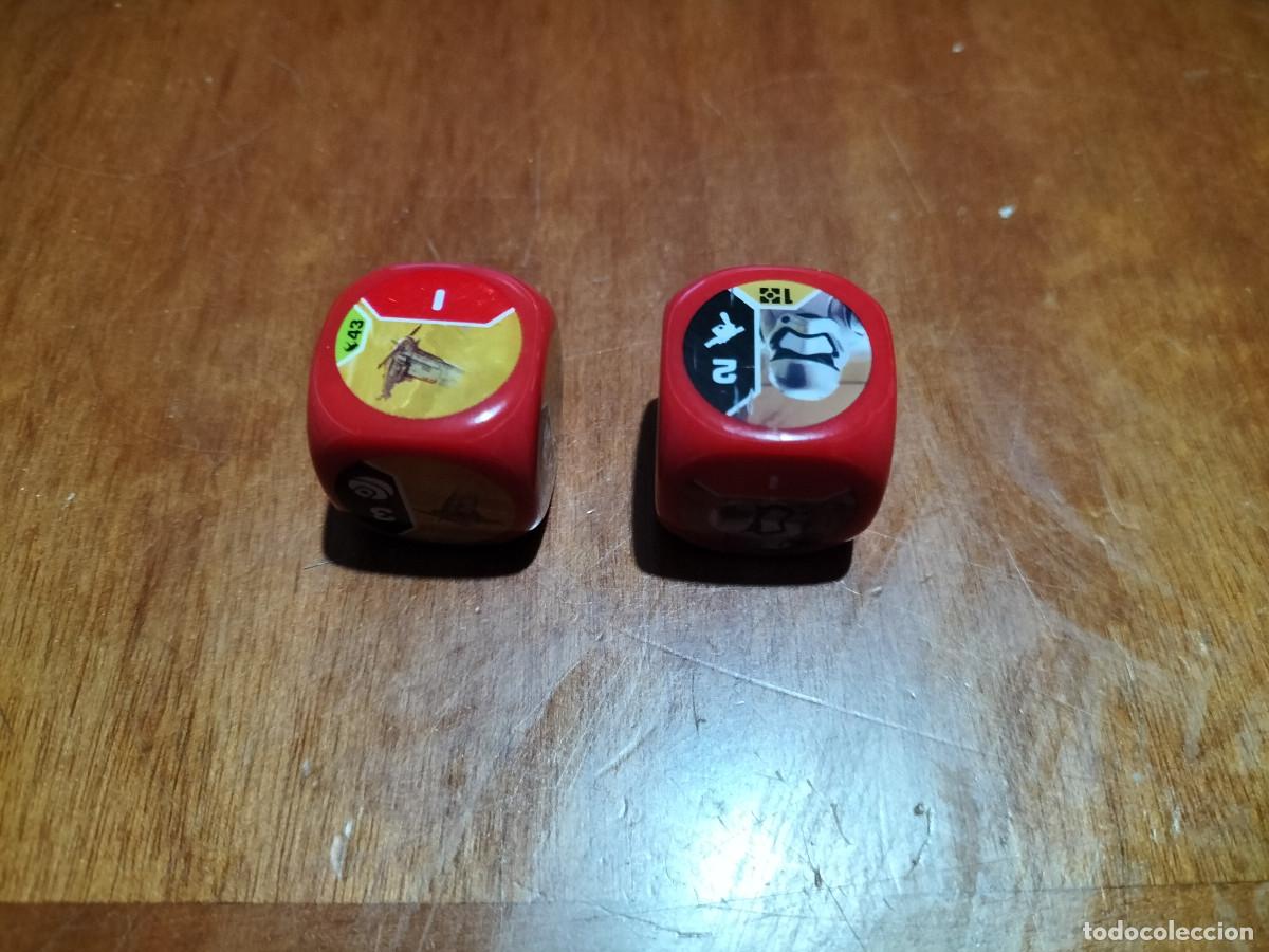 Trading cards: DOS DADOS DEL JUEGO. STAR WARS. DESTINY. CARTA. CROMO. COMO NUEVA. B-4