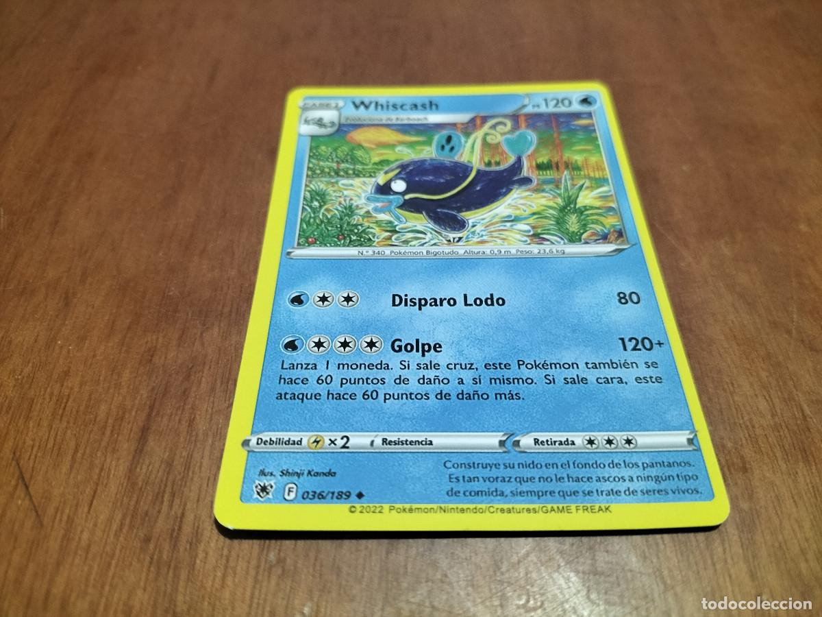 Trading Cards: 36 WHISCASH POKEMON. SILVER TEMPEST. CARTA. CROMO. COMO NUEVA
