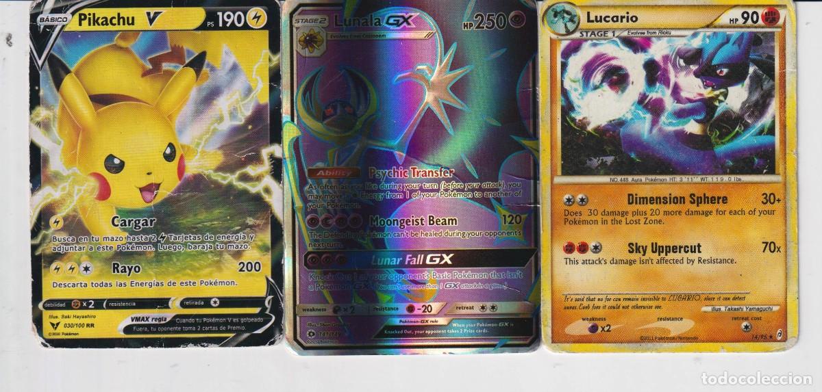 Trading cards: TRES CARTAS DE POKEMON - Foto 1