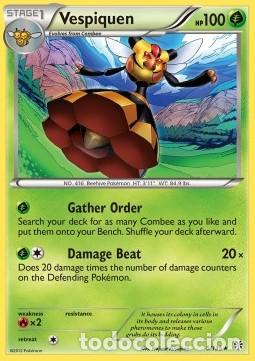 Trading Cards: Carta pokemon Vespiquen (PLS 5)-Uragano Plasma-R - lingua ITA-condizione EX - Pokemon