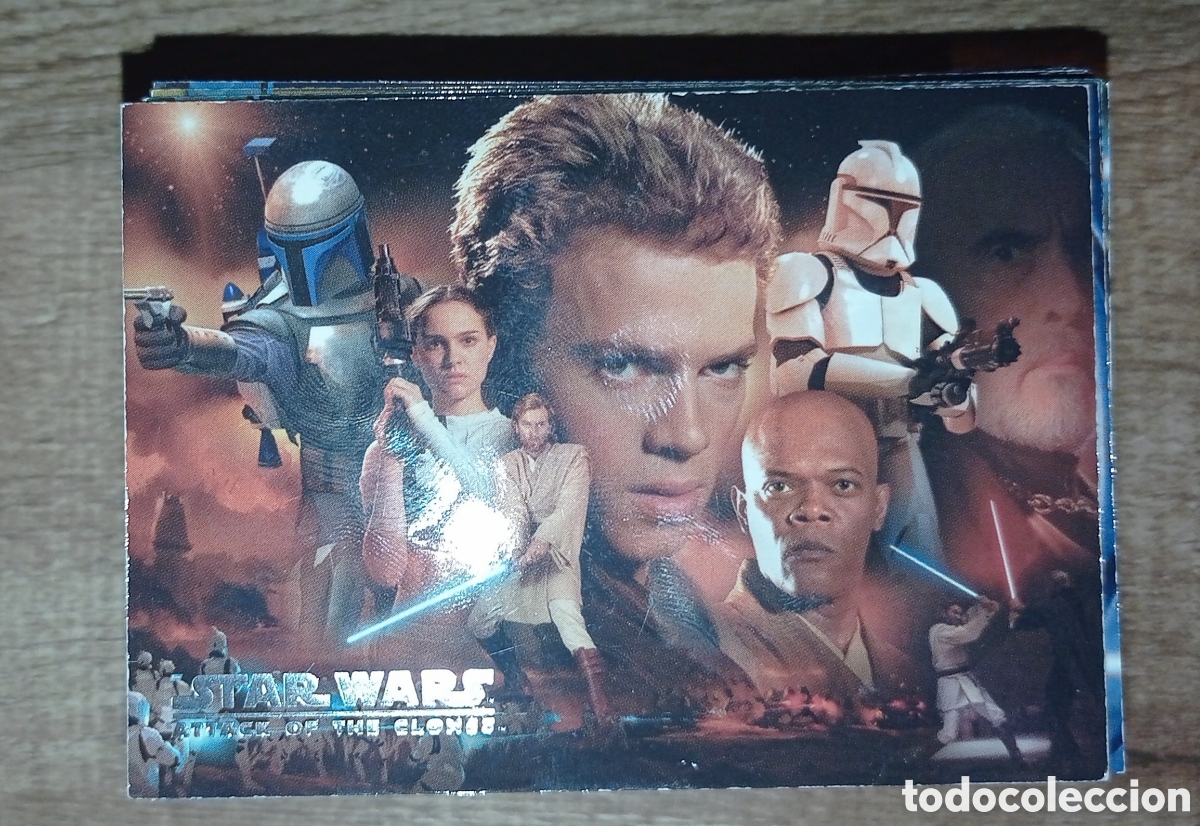 Trading cards: Colecci&oacute;n trading cards Star Wars Ataque de los Clones