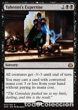 Trading Cards: Carta MTG-Competenza di Yahenni-Aether Revolt-ITA-NM-R - Magic The Garthering